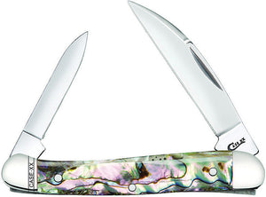 Case Cutlery Mini Copperhead Abalone Folding Pocket Knife 12013