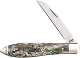 Case Cutlery XX Teardrop Abalone Wharncliffe Stainless Folding Knife 12016
