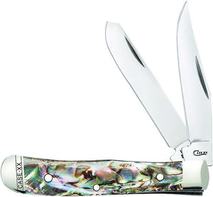 Case Cutlery Tiny Trapper Abalone Folding Pocket Knife 12018