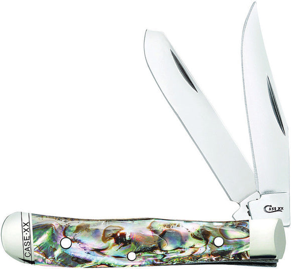 Case Cutlery Tiny Trapper Abalone Folding Pocket Knife 12018