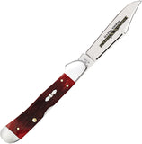 Case Cutlery Copperlock LTE XXXVII Red Bone Jigged Folding Stainless Knife 12213