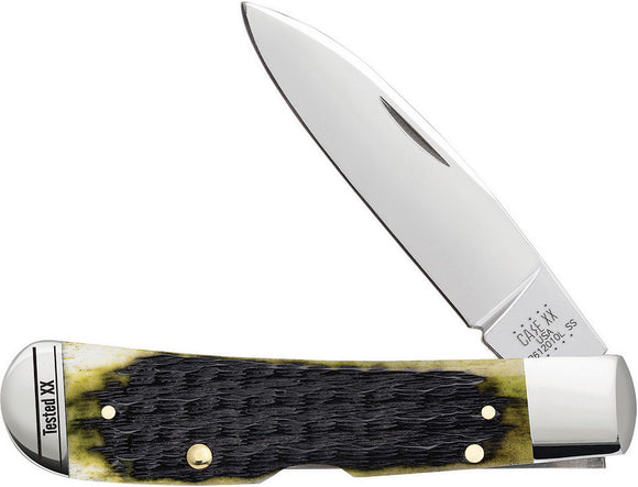 Case Cutlery Tribal Lock Russell Jigged Bone Green Folding Pocket Knife 13282