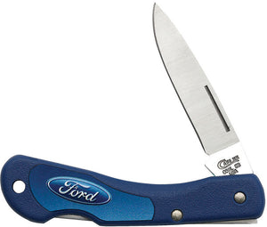 Case Cutlery Ford Logo Mini Blackhorn Blue Folding Pocket Knife EDC 14311