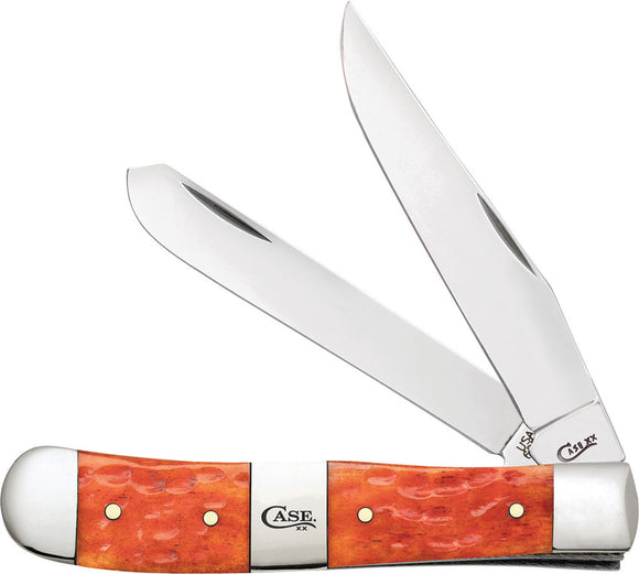 Case Cutlery Trapper Tequila Sunrise Bone Folding Stainless Pocket Knife 14480