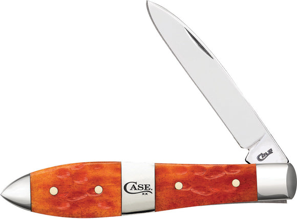 Case Cutlery Teardrop Tequila Sunrise Bone Folding Stainless Pocket Knife 14481