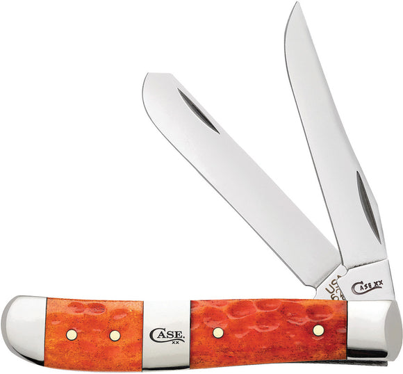 Case Cutlery Mini Trapper Tequila Sunrise Bone Folding Stainless Knife 14482