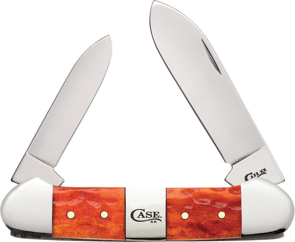Case Cutlery Canoe Tequila Sunrise Bone Folding Stainless Pocket Knife 14486