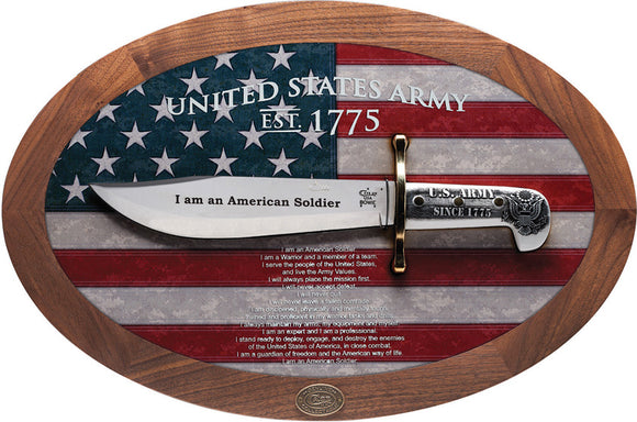Case XX U.S. Army Commemorative Bowie Display US American Soldier 15009