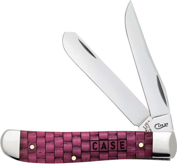 Case Cutlery Mini Trapper Merlot Basket Folding Pocket Knife 15508