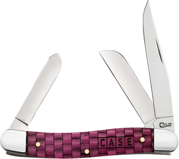 Case Cutlery Stockman Merlot Basket Folding Pocket Knife 15509