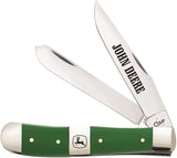 Case Cutlery XX John Deere Trapper Green 2 Blade Folding Pocket Knife USA 15761