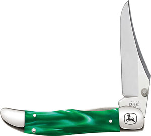 Case Cutlery John Deere Hunter Green Smooth Folding Stainless Pocket Knife 15775