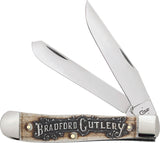 Case Cutlery Bradford Smooth Bone Handle Trapper Folding Pocket Knife EDC 16006