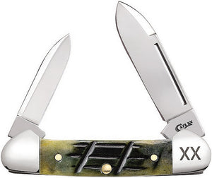 Case Cutlery Baby Butterbean Olive Green Folding Stainless Pocket Knife 16026