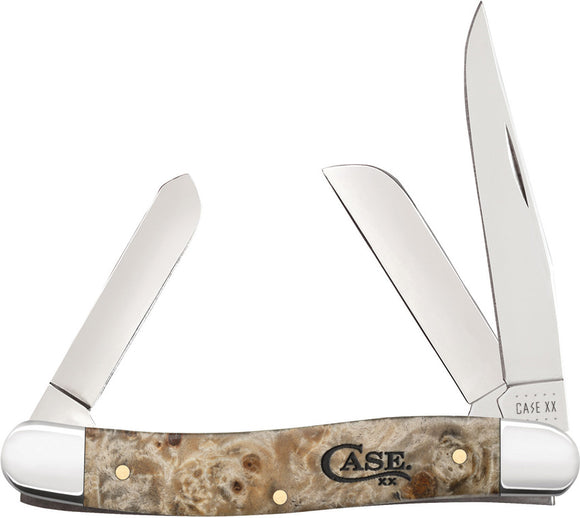 Case Cutlery Stockman Elderwood 3 Blade Folding Tru-Sharp Pocket Knife 16564
