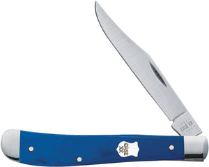 Case Cutlery Slimeline Trapper Blue G10 Folding Clip Point Pocket Knife 16746