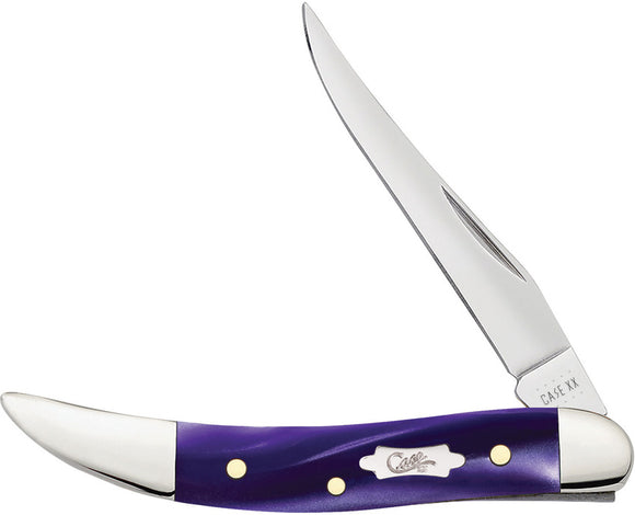Case Cutlery Toothpick Wicked Purple Kirinite Folding Clip Pt Pocket Knife 17333