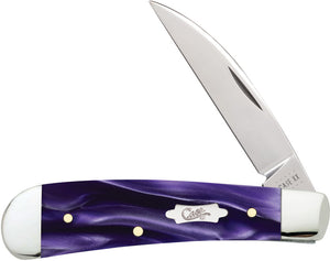 Case Cutlery Swayback Wicked Purple Kirinite Folding Pocket Knife 17334