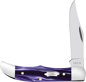 Case Cutlery Hunter Wicked Purple Kirinite Folding Clip Point Pocket Knife 17335