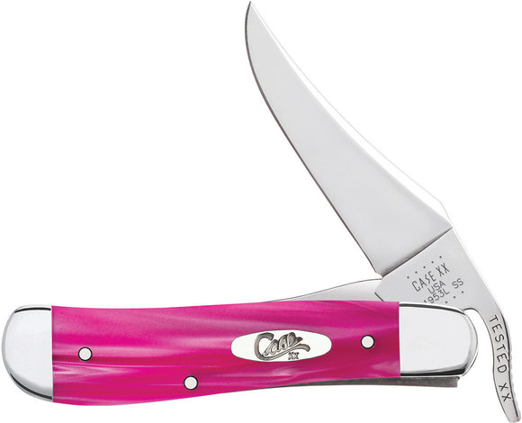 Case Cutlery Russlock Pink Pearl Kirinite Folding Pocket Knife 17865