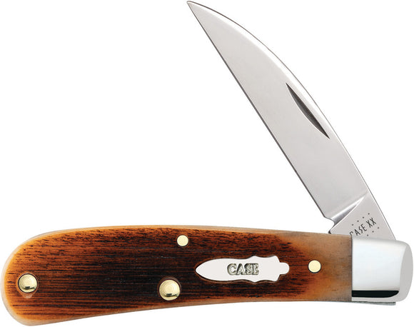 Case Cutlery Sawcut Jig Bone Sway Back Folding Pocket Knife 17894