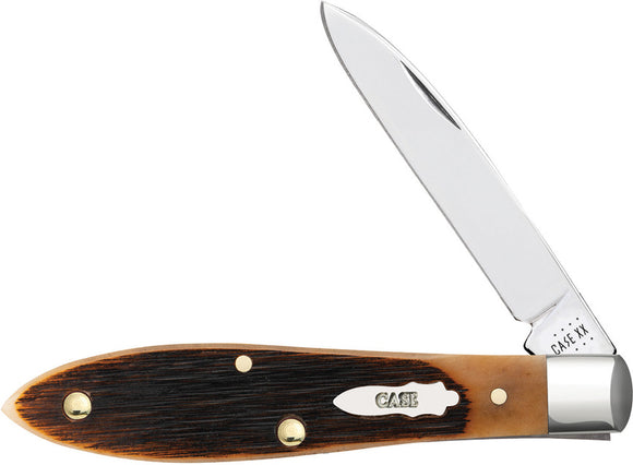 Case Cutlery Teardrop Amber Bone tb61028 Folding Pocket Knife 17895