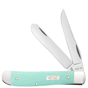 Case Cutlery Mini Trapper Seafoam Green G10 Folding Stainless Pocket Knife 18101