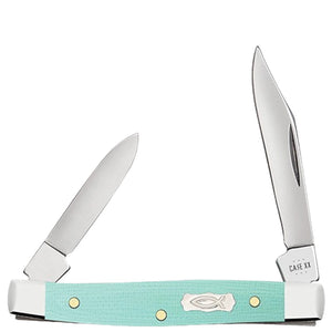 Case Cutlery Small Pen Seafoam Green G10 Folding Stainless Pocket Knife 18104