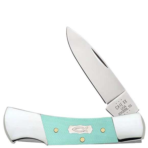 Case Cutlery Lockback Seafoam Green G10 Folding Stainless Pocket Knife 18106
