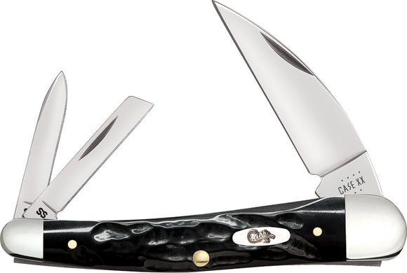 Case Cutlery Seahorse Whittler Pocket Knife Black Folding Stainless Blades 18236