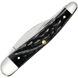 Case Cutlery Seahorse Whittler Pocket Knife Black Folding Stainless Blades 18236