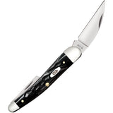 Case Cutlery Seahorse Whittler Pocket Knife Black Folding Stainless Blades 18236