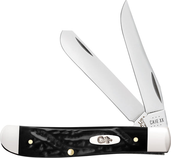 Case Cutlery Mini Trapper Black Synthetic Folding Stainless Pocket Knife 18237