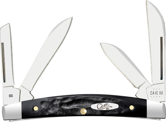 Case Cutlery Small Congress Black Synthetic Folding Stainless Pocket Knife 18238