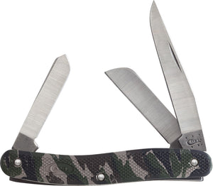 Case Cutlery Heat Stamped Logo Medium Stockman Camo Folding Pocket Knife 18340