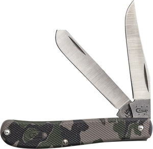 Case Cutlery XX Lightweight Mini Trapper Camo Handle Folding Blades Knife 18342