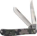 Case Cutlery XX Lightweight Mini Trapper Camo Handle Folding Blades Knife 18342