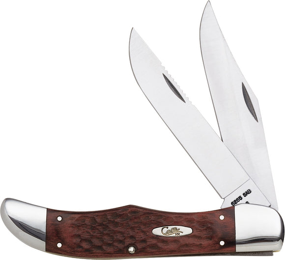 Case Cutlery Hunter Brown Staminawood Delrin Handle Folding Pocket Knife EDC 189