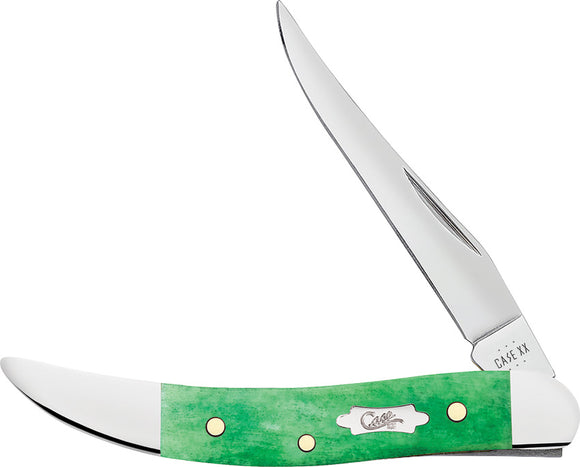 Case Cutlery Toothpick Emerald Green Bone Folding Stainless Pocket Knife 19941