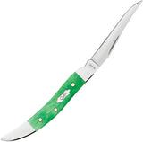 Case Cutlery Toothpick Emerald Green Bone Folding Stainless Pocket Knife 19941