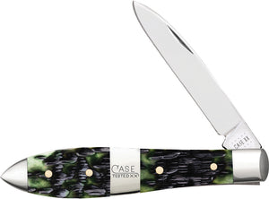 Case Cutlery Teardrop Olive Bone Folding Pocket Knife 21510