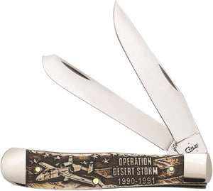 Case Cutlery XX Operation Desert Storm War Series Trapper Folding Knife 22033