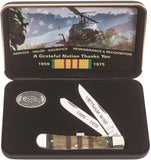 Case Cutlery XX Vietnam War Trapper 1959-1975 Folding Blade Knife Gift Set 22040