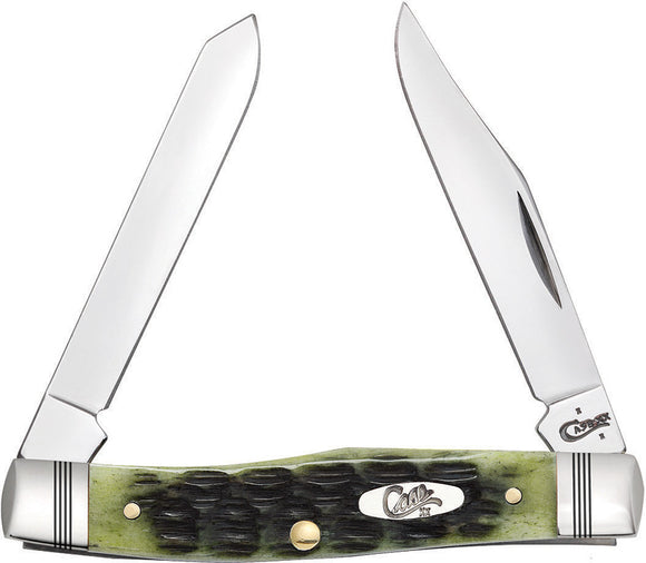 Case Cutlery XX Mini Moose Crandall Olive Bone Handle Folding Blade Knife 22542