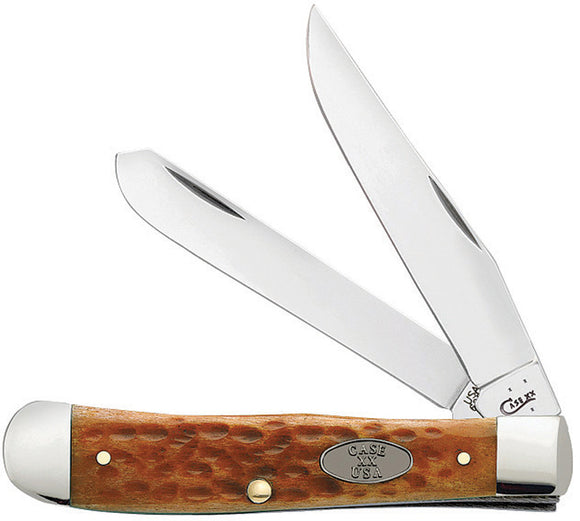 Case Cutlery Pocket Worn Jigged Bone Whiskey Trapper 23000