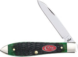 Case Cutlery XX Teardrop Bermuda Green Bone Handle Folding Blade Knife 23059