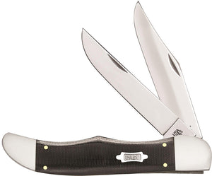 Case Cutlery XX Folding Hunter Laminate Black Handle Stainless Blade Knife 23131