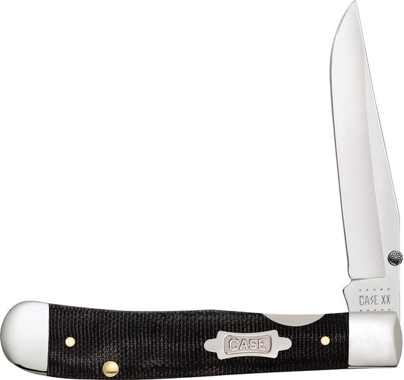 Case Cutlery Kickstart Trapperlock Black Canvas Folding Pocket Knife 23140