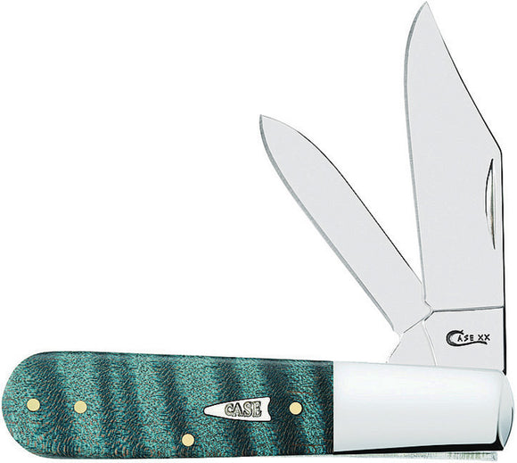 Case Cutlery Barlow Turquoise Curly Maple Folding Pocket Knife 23362