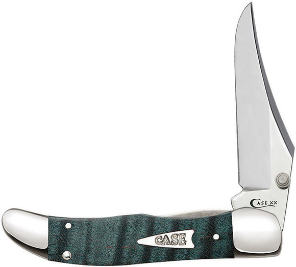 Case Cutlery Kickstart Hunter Turquoise Curly Maple Folding Pocket Knife 23364